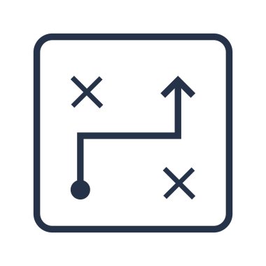 Makine Öğrenimi Karar Verme Simgesi İllüstrasyon. Üstün Kaliteli Web Simgesi.