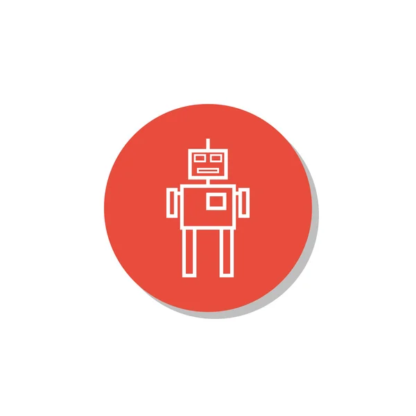 Ilustracja Machine Learning Robot ikona. Wysokiej jakości ikona internetowa. — Wektor stockowy