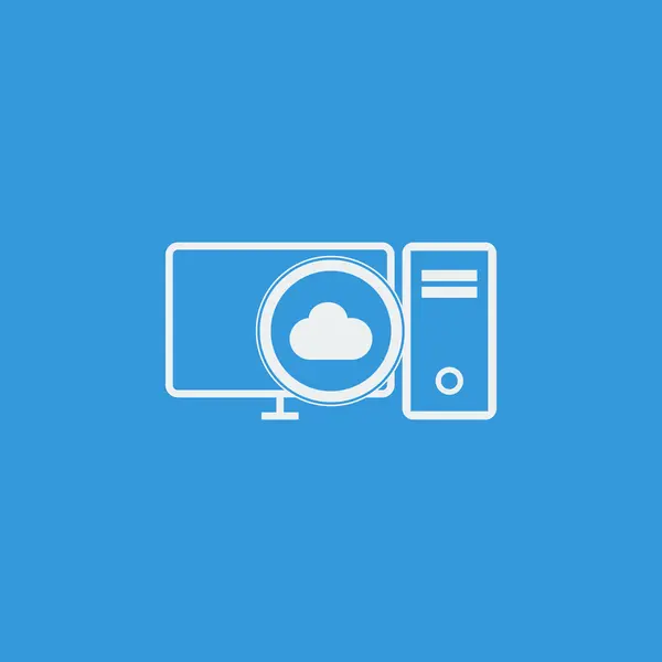 PC Cloud Icon, PC Cloud Eps10, PC Cloud Vector, PC Cloud Eps, PC Cloud App, PC Cloud Jpg, PC Cloud Web, PC Cloud Flat, PC Cloud Art, PC Cloud Ai, PC Cloud Icon Path — Vector de stock