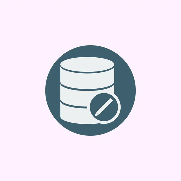 Icona modifica database, Modifica database Eps10, Database Edit Vector, Database Edit Eps, Database Edit App, Database Edit Jpg, Database Edit Web, Database Edit Flat, Database Edit Art, Database Edit Ai — Vettoriale Stock