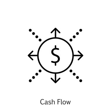 Proje Yönetimi simgesini nakit akışı, iş ve başarı Trendy düz stil vektör Illustration. Proje Yönetimi izole simgesi Web, mobil ve Infographics tasarım, Eps10.