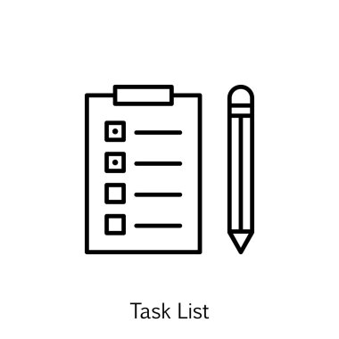 Proje Yönetimi simgesini görev listesi ve hatırlatma Trendy düz stilde vektör Illustration. Proje Yönetimi izole simgesi Web, mobil ve Infographics tasarım, Eps10.