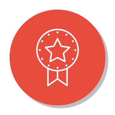 Proje Yönetimi simgesini ödül, kazanmak ve Trendy düz stil içinde mevcut rozet vektör Illustration. Proje Yönetimi izole simgesi Web, mobil ve Infographics tasarım, Eps10.