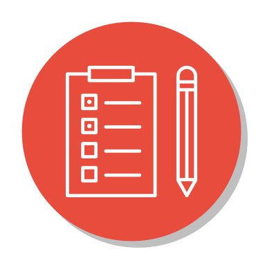 Vector Illustration Of Project Management Icon On Task List And Reminder In Trendy Flat Style. Project Management Isolated Icon For Web, Mobile And Infographics Design, EPS10. clipart
