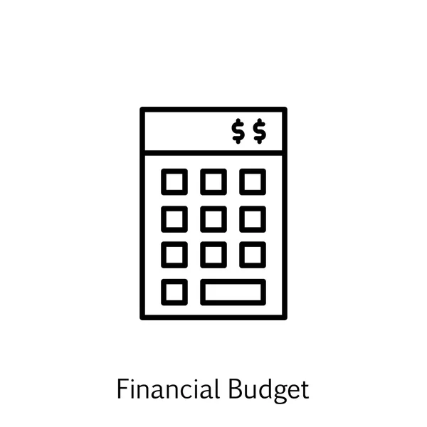 Ilustração do vetor do ícone da gerência do projeto no orçamento financeiro e no investimento no estilo liso moderno. Ícone isolado de gerenciamento de projetos para Web, Mobile e design de infográficos, Eps10 . — Vetor de Stock