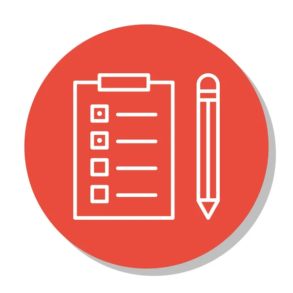 Illustration vectorielle de l'icône de gestion de projet sur la liste des tâches et rappel dans le style plat à la mode. Icône isolée de gestion de projet pour la conception Web, mobile et infographique, Eps10 . — Image vectorielle