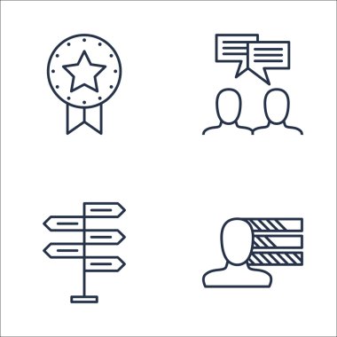 Ödül, Takım Toplantısı, Kişilik ve Daha Fazlası Proje Yönetimi Simgeleri Seti. Üstün Kaliteli Eps10 Vektör İllüstrasyon Mobil, Uygulama, Ui Tasarım için.