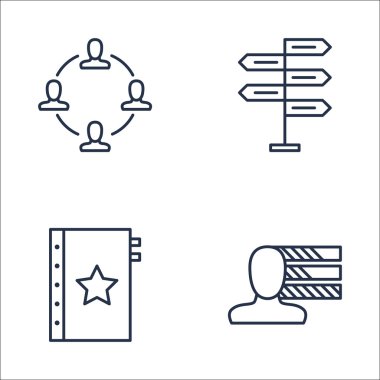 Karar Verme, Kalite Yönetimi, Takım Çalışması Ve Daha Fazlası Üzerine Proje Yönetimi Simgeleri Seti. Üstün Kaliteli Eps10 Vektör İllüstrasyon Mobil, Uygulama, Ui Tasarım için.