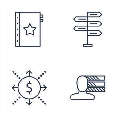 Karar Verme, Kalite Yönetimi, Kişilik ve Daha Fazlası Üzerine Proje Yönetimi Simgeleri Seti. Üstün Kaliteli Eps10 Vektör İllüstrasyon Mobil, Uygulama, Ui Tasarım için.