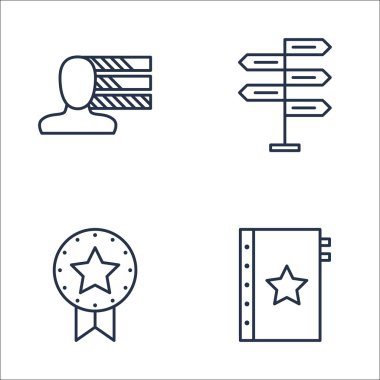 Kişilik, Ödül, Karar Verme Ve Daha Fazlası Üzerine Proje Yönetimi Simgeleri Seti. Üstün Kaliteli Eps10 Vektör İllüstrasyon Mobil, Uygulama, Ui Tasarım için.