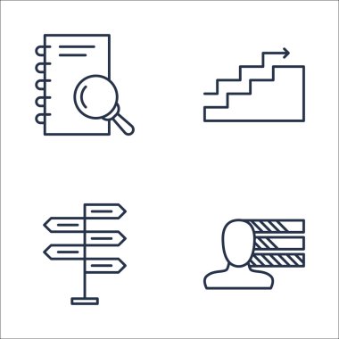 Karar Verme, Grafikler, Kişilik ve Daha Fazlası Üzerine Proje Yönetimi Simgeleri Ayarlayın. Üstün Kaliteli Eps10 Vektör İllüstrasyon Mobil, Uygulama, Ui Tasarım için.