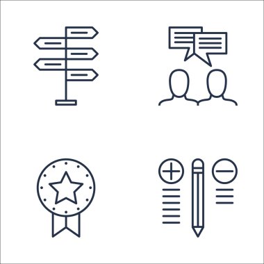 Ödül, En İyi Çözüm, Karar Verme Ve Daha Fazlası Proje Yönetimi Simgeleri Set. Üstün Kaliteli Eps10 Vektör İllüstrasyon Mobil, Uygulama, Ui Tasarım için.