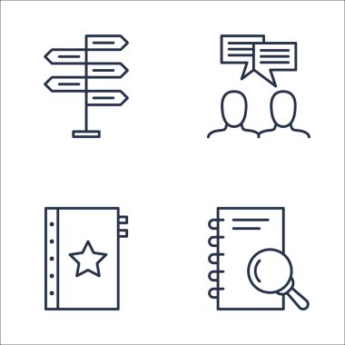 Araştırma, Kalite Yönetimi, Takım Toplantısı ve Daha Fazlası Üzerine Proje Yönetimi Simgeleri Seti. Üstün Kaliteli Eps10 Vektör İllüstrasyon Mobil, Uygulama, Ui Tasarım için.