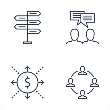 Nakit Akışı, Takım Çalışması, Karar Verme Ve Daha Fazlası Üzerine Proje Yönetimi Simgeleri Ayarlayın. Üstün Kaliteli Eps10 Vektör İllüstrasyon Mobil, Uygulama, Ui Tasarım için.