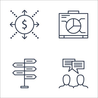 Takım Toplantısı, Grafik, Karar Verme ve Daha Fazlası Üzerine Proje Yönetimi Simgeleri Ayarlayın. Üstün Kaliteli Eps10 Vektör İllüstrasyon Mobil, Uygulama, Ui Tasarım için.