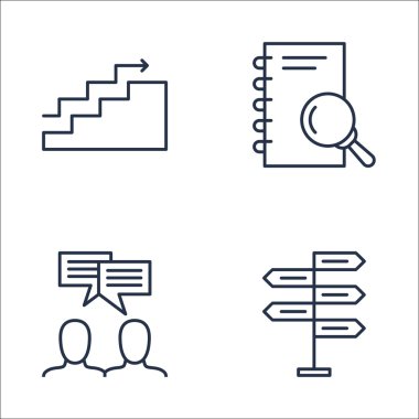 Karar Verme, Grafikler, Araştırma ve Daha Fazlası Üzerine Proje Yönetimi Simgeleri Ayarlayın. Üstün Kaliteli Eps10 Vektör İllüstrasyon Mobil, Uygulama, Ui Tasarım için.