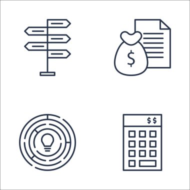 Yatırım, Yaratıcılık, Karar Verme Ve Daha Fazlası Üzerine Proje Yönetimi Simgeleri Ayarlayın. Üstün Kaliteli Eps10 Vektör İllüstrasyon Mobil, Uygulama, Ui Tasarım için.