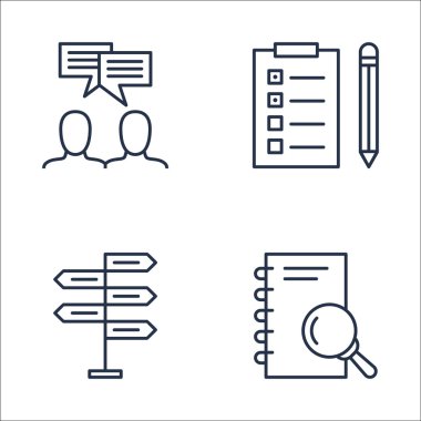 Görev Listesinde proje yönetimi simgeleri ayarlayın, Takım Toplantısı, Araştırma ve daha fazlası. Üstün Kaliteli Eps10 Vektör İllüstrasyon Mobil, Uygulama, Ui Tasarım için.