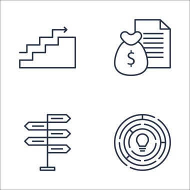 Para Gelir, Yaratıcılık, Grafikler ve Daha Fazlası Proje Yönetimi Simgeleri Ayarlayın. Üstün Kaliteli Eps10 Vektör İllüstrasyon Mobil, Uygulama, Ui Tasarım için.