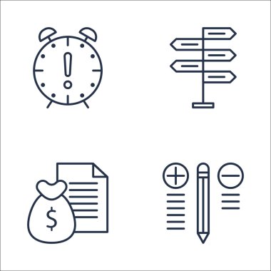 Para Geliri, Son Tarih, En İyi Çözüm Ve Daha Fazlası Proje Yönetimi Simgeleri Ayarlayın. Üstün Kaliteli Eps10 Vektör İllüstrasyon Mobil, Uygulama, Ui Tasarım için.