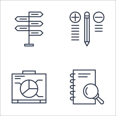 Karar Verme, En İyi Çözüm, Grafik ve Daha Fazlası Üzerine Proje Yönetimi Simgeleri Ayarlayın. Üstün Kaliteli Eps10 Vektör İllüstrasyon Mobil, Uygulama, Ui Tasarım için.