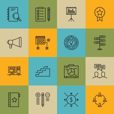 Takım Toplantısı, Kalite Yönetimi, Nakit Akışı Ve Daha Fazlası Üzerine Proje Yönetimi Simgeleri Seti. Üstün Kaliteli Eps10 Vektör İllüstrasyon Mobil, Uygulama, Ui Tasarım için.