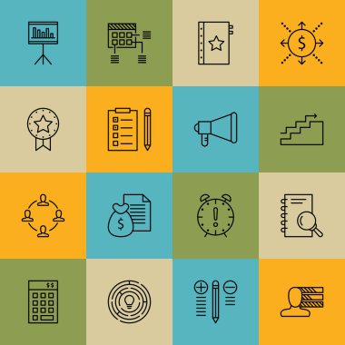 Nakit Akışı, Kalite Yönetimi, Para Geliri Ve Daha Fazlası Üzerine Proje Yönetimi Simgeleri Ayarlayın. Üstün Kaliteli Eps10 Vektör İllüstrasyon Mobil, Uygulama, Ui Tasarım için.