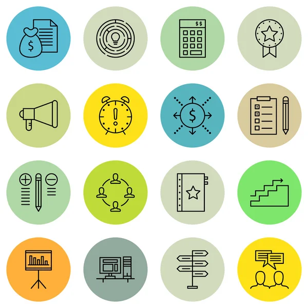 Set Ödül, Takım Çalışması, Para Geliri ve Daha Fazlası Proje Yönetimi Simgeleri. Üstün Kaliteli Eps10 Vektör İllüstrasyon Mobil, Uygulama, Ui Tasarım için.