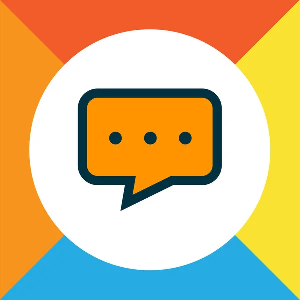 Chat icon colored line symbol. Premium quality isolated conversation element in trendy style.