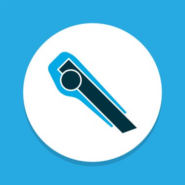 Kamu bıçağı simgesi renkli sembol. Kaliteli kalite izole edilmiş moda biçimi ögesi.