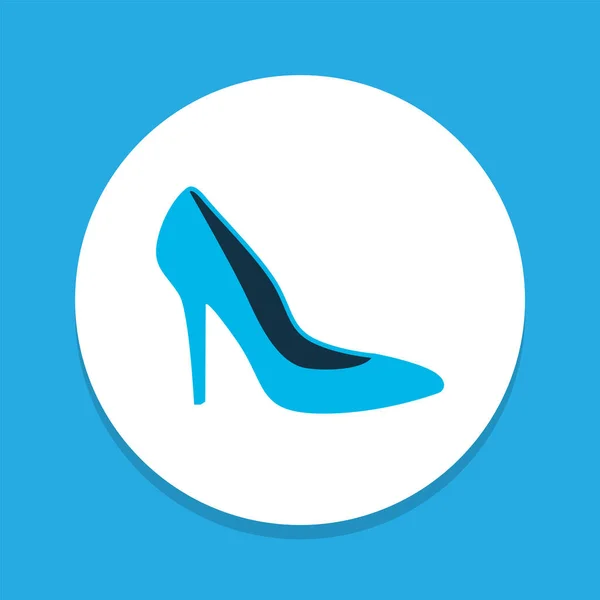 Sarok cipő ikon színes szimbólum. Prémium minőségű elszigetelt stiletto elem trendi stílusban. — Stock Fotó