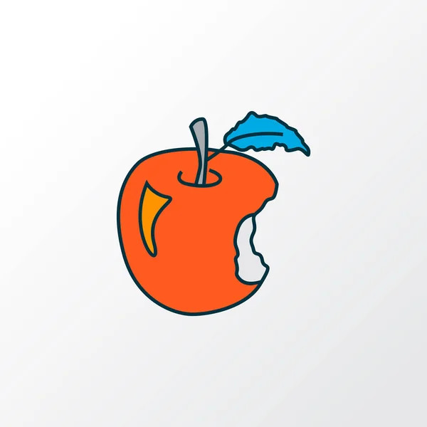 Apple ikon színes vonal szimbólum. Prémium minőségű elszigetelt Jonagold elem trendi stílusban. — Stock Fotó