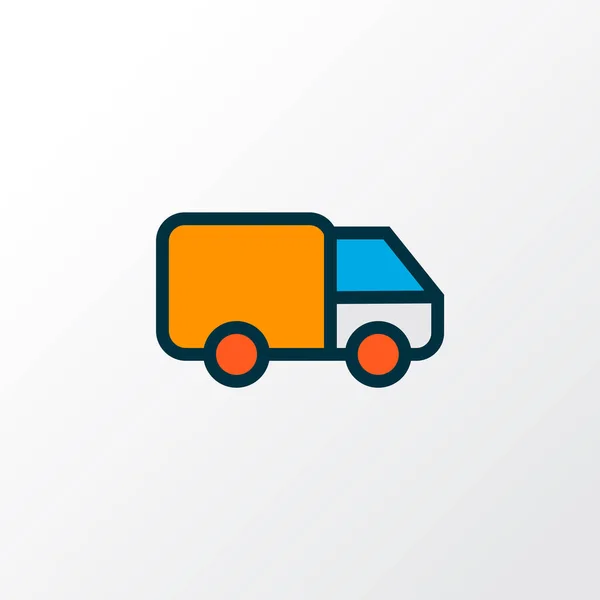 Van icon colored line symbol. Premium quality isolated truck element in trendy style. — Stock Photo, Image