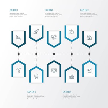 Lise, geometri, ses kursu ve diğer çalışma unsurlarıyla birlikte okul simgeleri çizgisi çizimi. İzole vektör illüstrasyon okulu simgeleri.