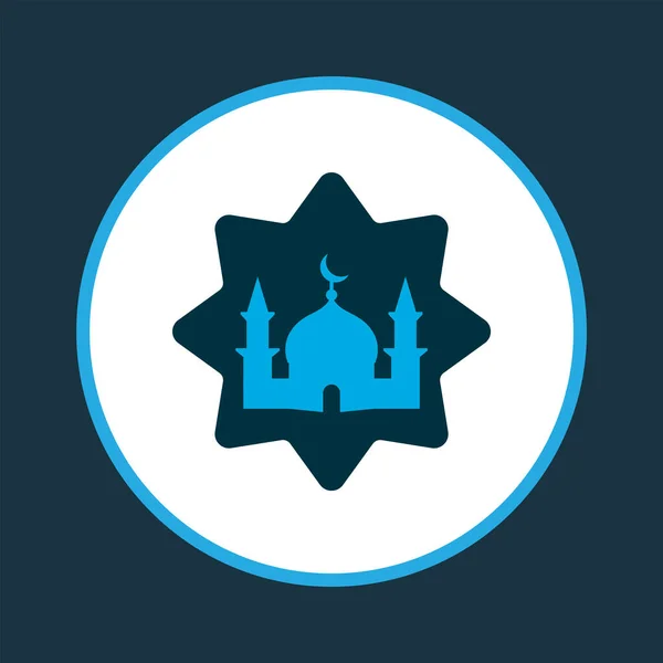 Masjid ikon färgad symbol. Premium kvalitet isolerad moské element i trendig stil. — Stock vektor