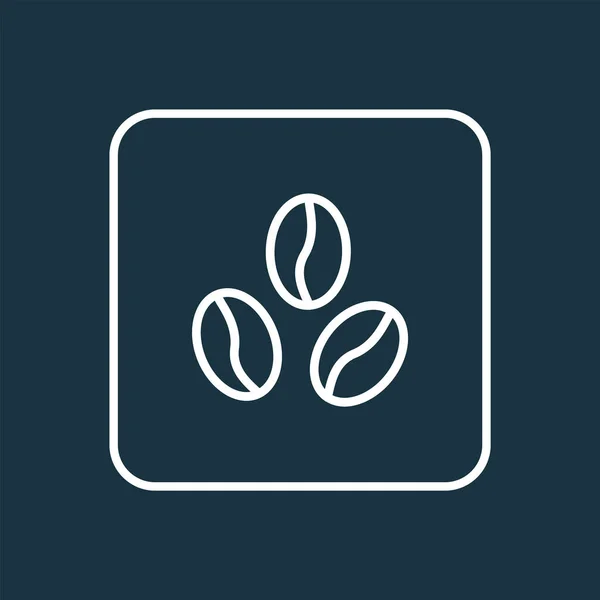 Coffee bean icon line symbol. Premium quality isolated arabica bean element in trendy style.