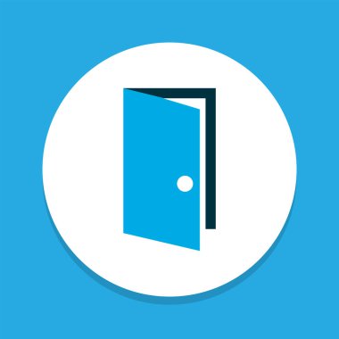 Kapı simgesi renkli sembol. Kaliteli kalite izole giriş ögesi modada.