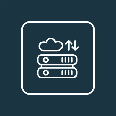 SEO simge çizgisi sembolü sunuyor. Moda tarzında birinci kalite izole edilmiş arşiv ögesi.