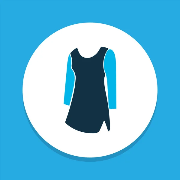 Tunika ikonen färgad symbol. Premium kvalitet isolerad klänning element i trendig stil. — Stock vektor
