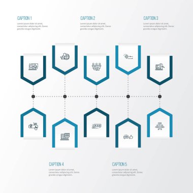 Ağ koruması, metin içeriği, yorum ve diğer hedef unsurlarla birlikte arama simgeleri satırı biçimi belirlendi. İzole vektör illüstrasyon arama simgeleri.
