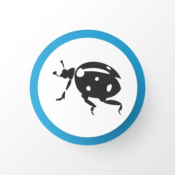 Ladybird pictogram symbool. Premium kwaliteit geïsoleerd lieveheersbeestje in trendy stijl. — Stockvector