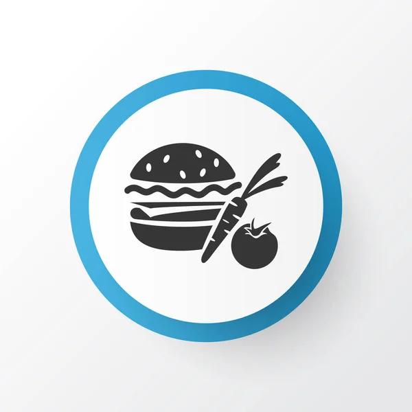 Icono de hamburguesa vegana símbolo. Elemento de hamburguesa aislada de primera calidad en estilo moderno. — Vector de stock