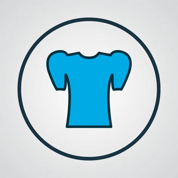 Puffärmel Hemd Symbol farbige Linie Symbol. Hochwertige isolierte elegante Bluse im trendigen Stil. — Stockfoto