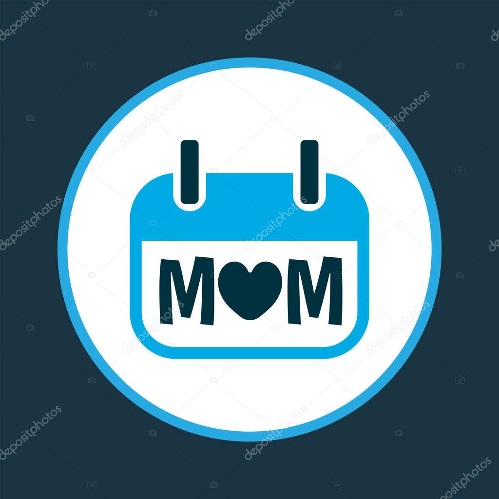 Holiday icon colored symbol. Premium quality isolated mothers day element in trendy style.
