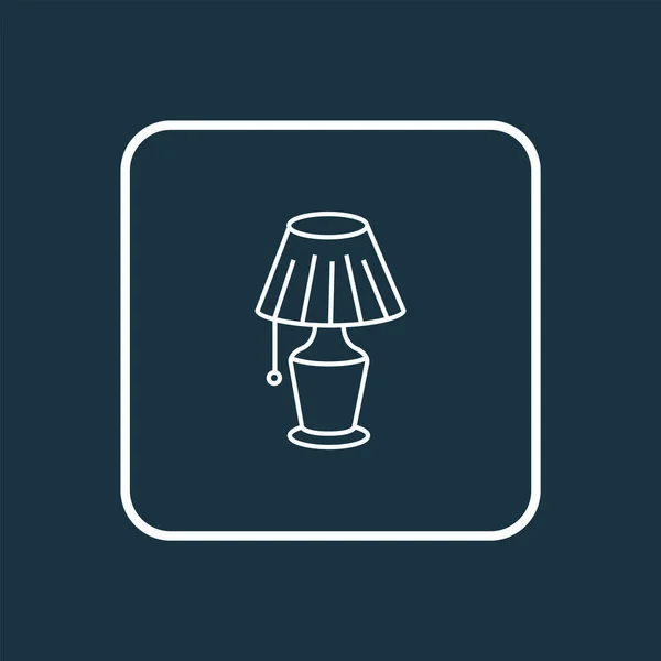 Symbole de ligne d'icône de lampe. Élément de lumière isolé de qualité Premium dans un style tendance. — Image vectorielle