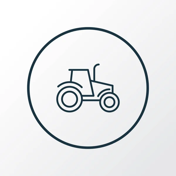 Tracteur icône ligne symbole. Élément de voiture d'agriculture isolée de qualité supérieure dans un style tendance. — Photo