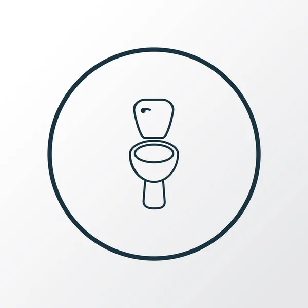 Symbole de la ligne icône toilettes. Élément de bidet isolé de qualité Premium dans un style tendance. — Photo