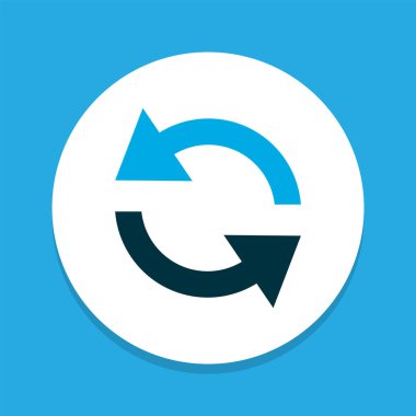 Simge renkli sembolü eşzamanla. Premium kalite izole edilmiş element modada.