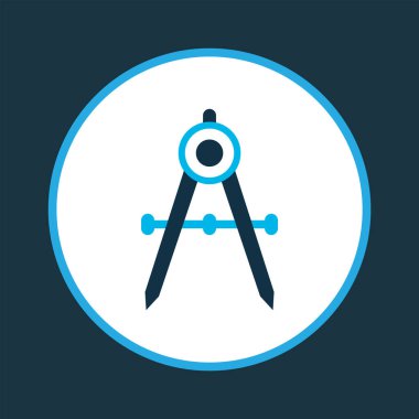 Dividers icon colored symbol. Premium quality isolated precision element in trendy style.