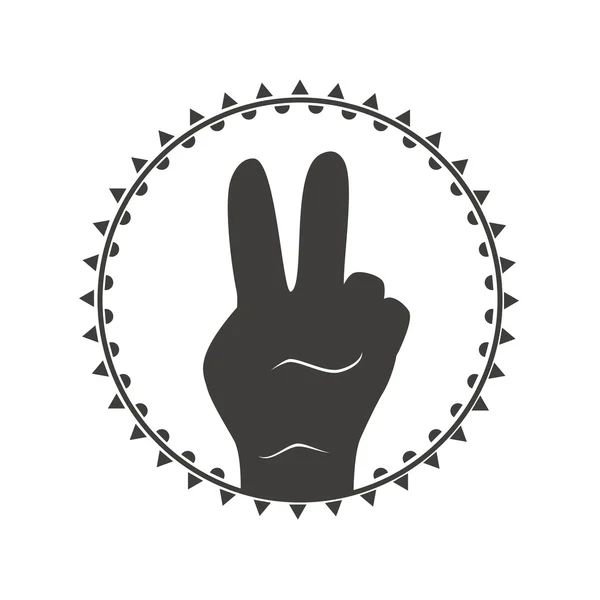 Ilustração do gesto de paz — Vetor de Stock